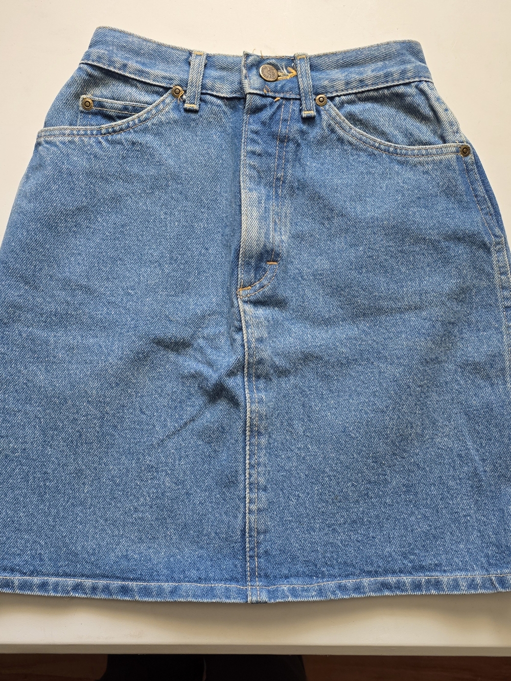 Lee Blue Denim A-Line Skirt